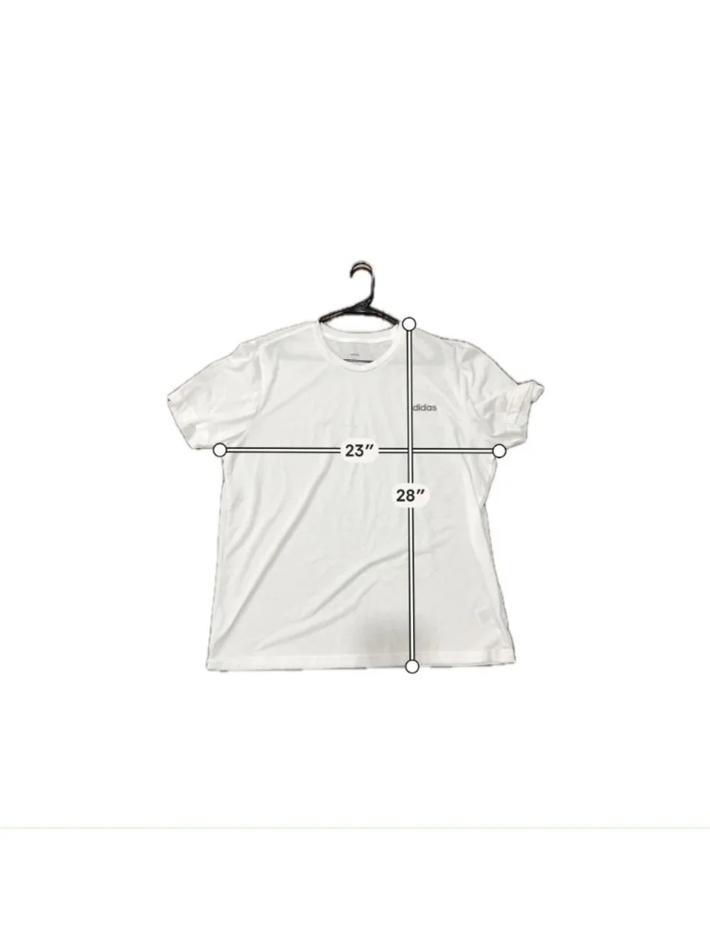 Adidas White Mens Crewneck Recycled Polyester Lightweight T-Shirt Athleisure